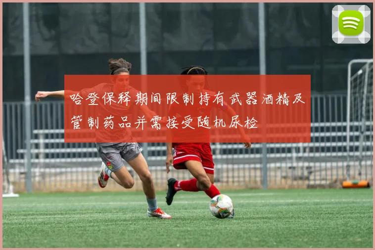 哈登保释期间限制持有武器酒精及管制药品并需接受随机尿检