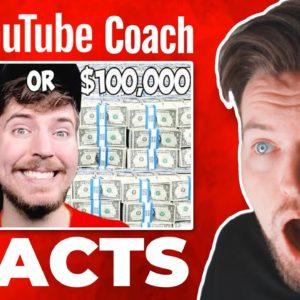 Would You Rather Have A Giant Diamond or $100,000? - Youtube Coach Reacts To MrBeast