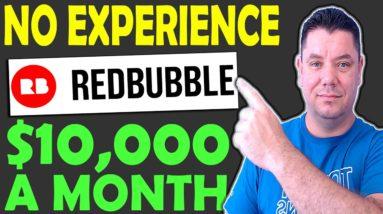 How To Make Passive Income & Earn 10,000/Mo With Print On Demand Using Redbubble & Free Traffic