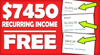 How To Make Passive Income Online & Earn $7,450 Recurring With This FREE Website (Make Money Online)