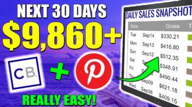 Fastest Way To Make Money On Pinterest | Earn $9,000+ Next 30 days (Pinterest Affiliate Marketing)