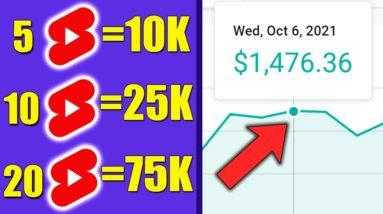How To Make Money With YouTube Shorts | Just Copy and Paste Videos To Earn $1,476 Day