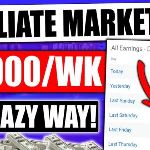 LAZY Affiliate Marketing Tutorial For Beginners Earn $2,000/Wk With Push Notifications.