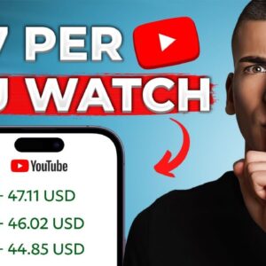 How I Make $470/Hour Watching YouTube Videos (Make Money Online)
