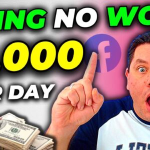 Easiest Facebook Affiliate Marketing SIDE HUSTLE To Make $1,000 a Day Doing NO WORK!