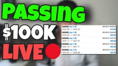 Passing A $100K Prop Firm Challenge LIVE🔴[From Rookie to Funded Trader]