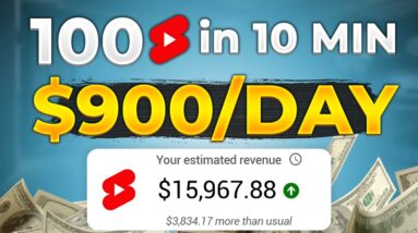 How to Create 100 Shorts in just 10 Minutes and Earn $900 a Day 20 Make 100 Shorts in 10 Minutes to Earn $900/Day!