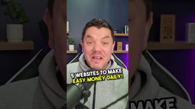 5 Websites That Will Pay You EASY Money Daily (Easy Work At Home Jobs)